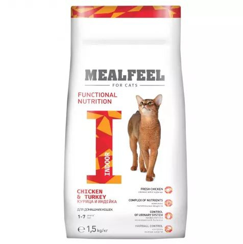 Mealfeel Functional Nutrition Indor корм для домашних кошек старше 1 ...