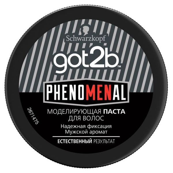 Паста моделирующая для укладки волос Got2b phenoMENal Естественный вид ...