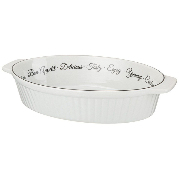 Блюдо для запекания agness "Bon appetit" овальное - купить по низкой ...