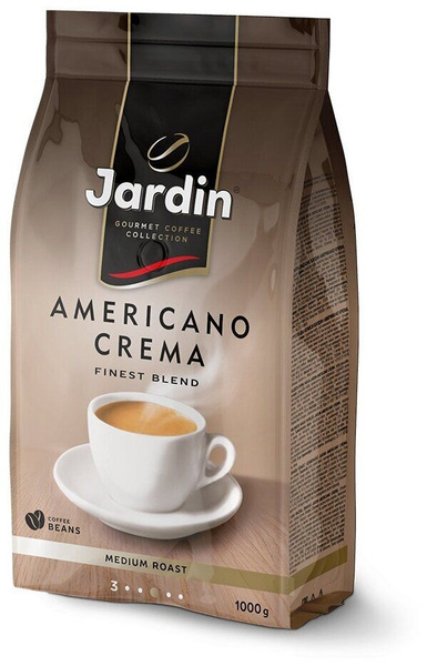 Jardin Кофе в зернах Americano Crema, 1000 г - купить с доставкой по ...