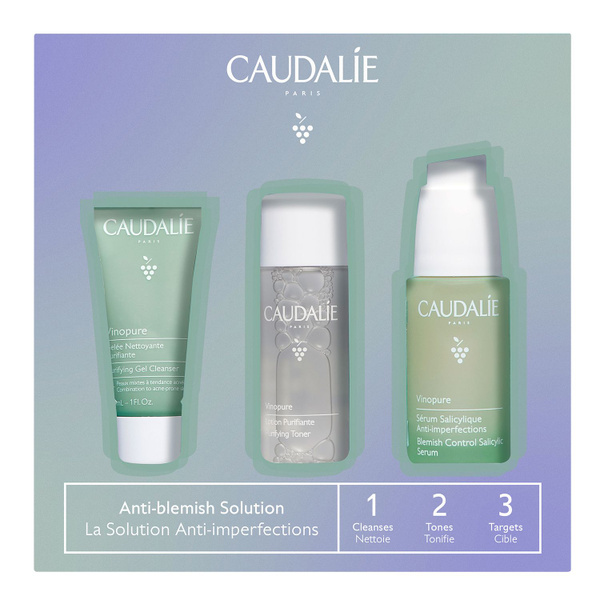 Caudalie Набор для лица Vinopure сужение пор для комбинированной кожи ...
