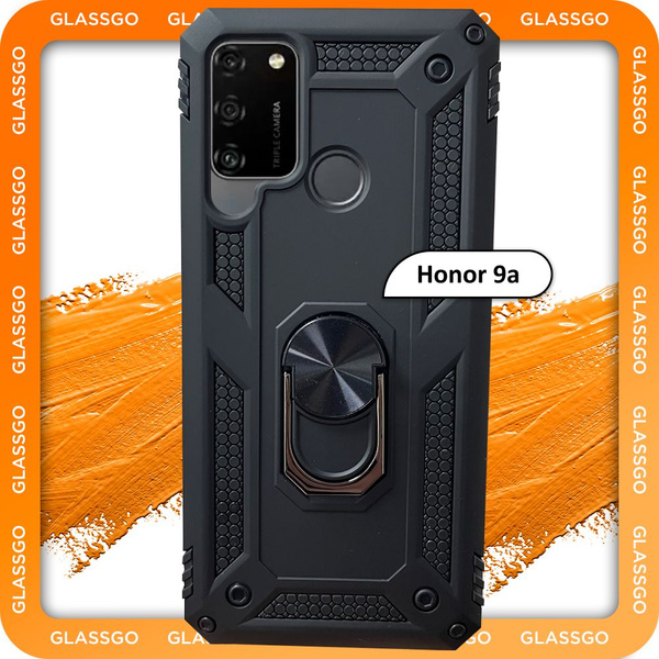 Чехол противоударный бронированный на Honor 9a на Хонор 9а с пластиной ...