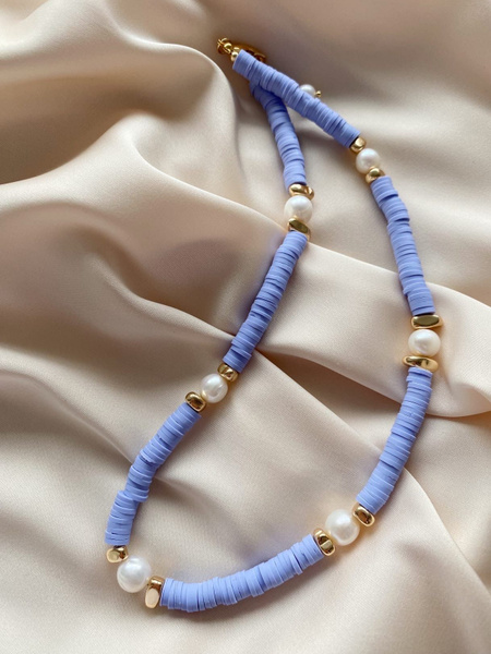 Чокер колье украшение на шею SaxarAccesories с сиреневым фиолетовым ...