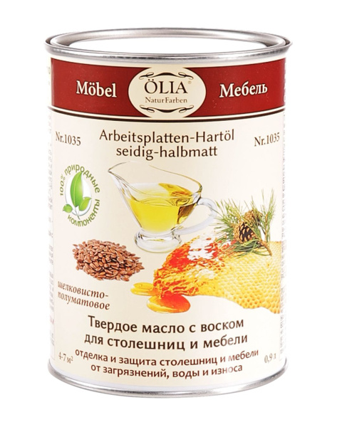 Масло "Дом Дерева" для столешниц и мебели с твердым воском OLIA 1035 0 ...