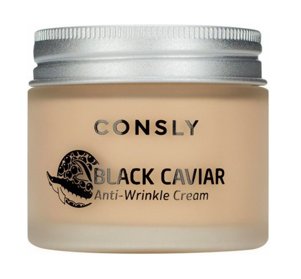 Consly Крем для лица Black Caviar Anti-Wrinkle Cream, Против морщин, С ...