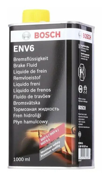 Жидкость тормозная Bosch ENV6 DOT 5.1 - купить по доступной цене в ...