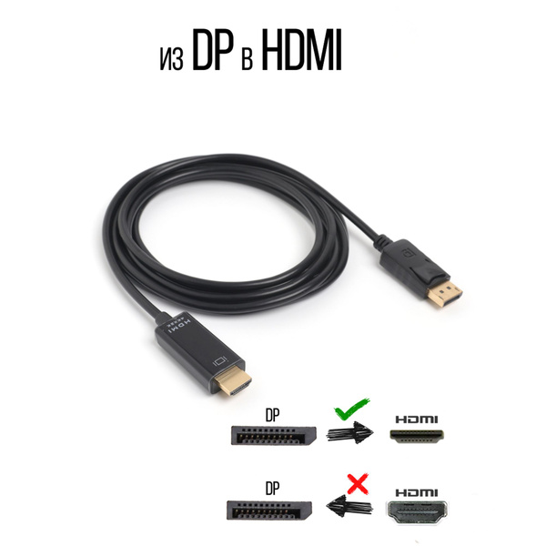 Кабель DisplayPort, HDMI KHDMIDP - купить по низкой цене в интернет ...