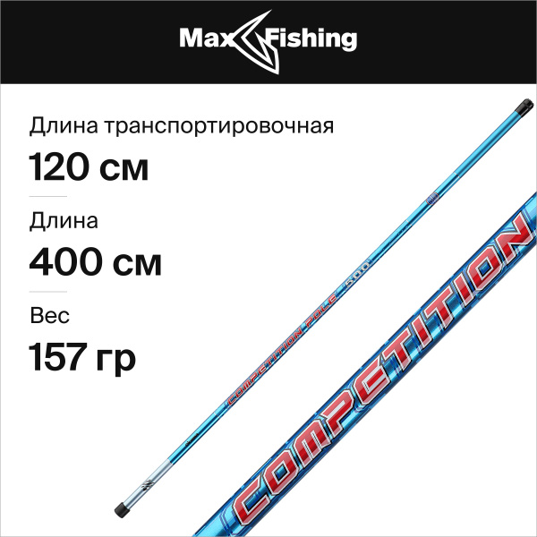 Характеристики Удилище маховое Okuma Competition Pole 4004MH подробное ...
