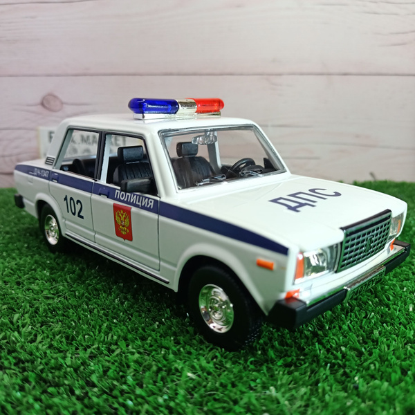 Машинка коллекционная металлическая ВАЗ 2107 Жигули полиция ...