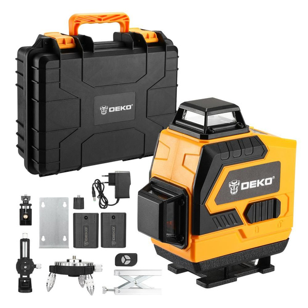 Купить Уровень лазерный самовыравнивающийся DEKO DKLL16 в кейсе (16 ...