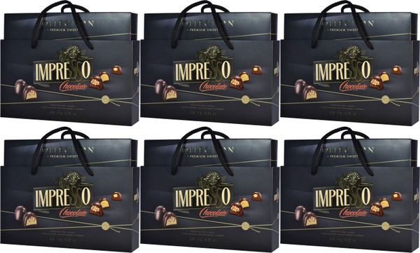 Шоколадные конфеты Спартак Impresso Chocolate, комплект: 6 упаковок по ...