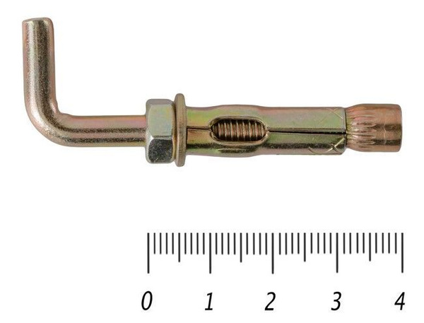 Анкер-болт с Г-образным крюком, анкер костыль, 8 х 40, 100шт. - купить ...