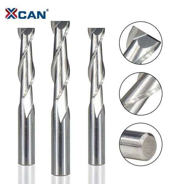 Концевая Двухзаходная, Спиральная Фреза XCAN плоская двухзаходная, 6х60 ...