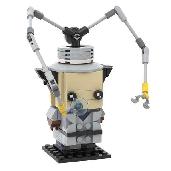 Строительная игрушка MOC Инспектор Гаджет Brickheadz фигурки ...