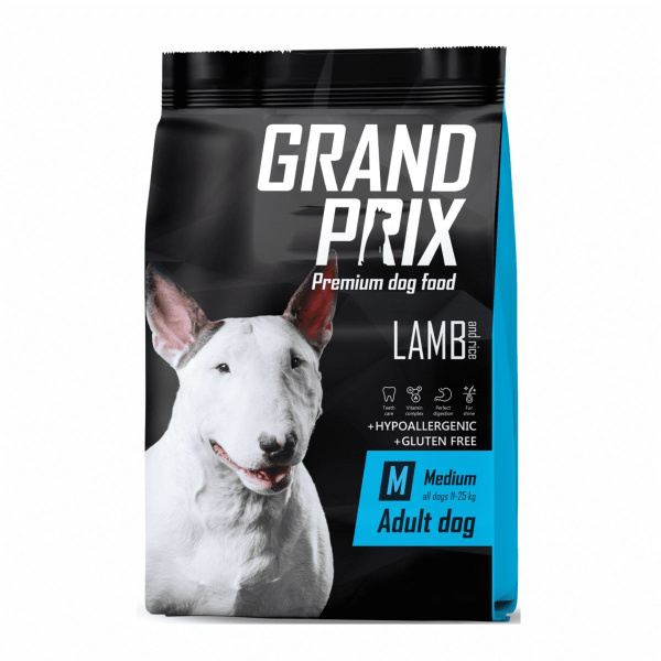 Корм Grand Prix полнорационный сбалансированный, для взрослых собак ...