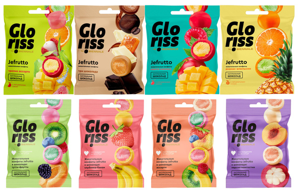 Микс жевательных конфет Gloriss Jefrutto, 35г х 8шт - купить с ...