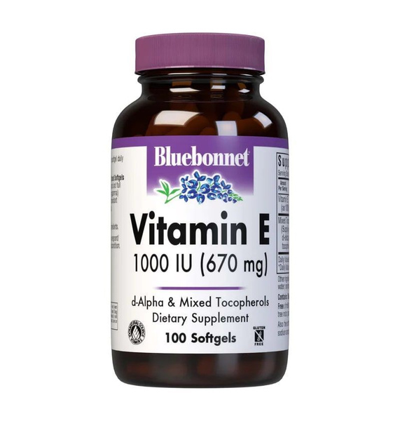 Bluebonnet Nutrition, Витамин E 1000ед, 670мг, 100 капсул - купить с ...