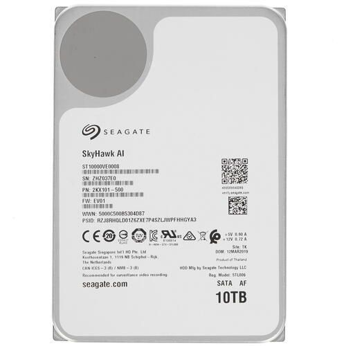 10 ТБ Внутренний жесткий диск Seagate SkyHawk AI (ST10000VE0008 ...