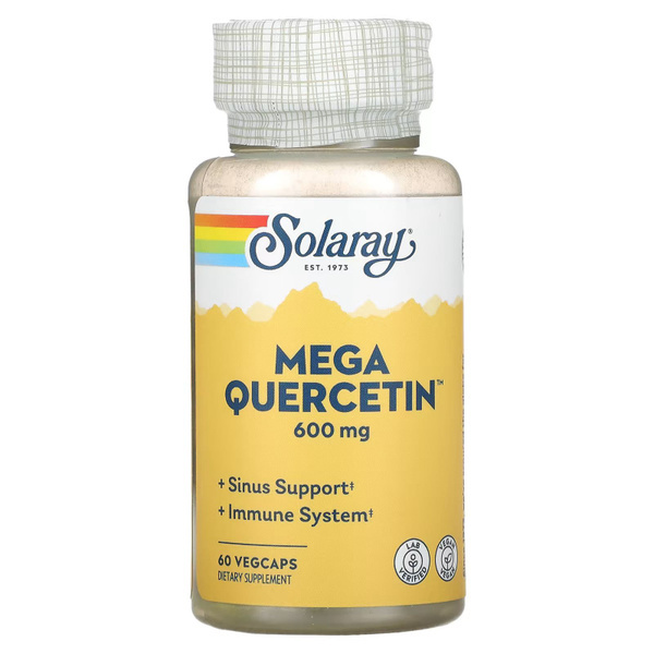 Solaray Mega Quercetin 600 мг 60 капсул, Мега Кверцетин комплекс ...