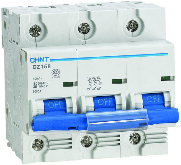 Автомат 3P 125A (K) Chint DZ158-125H 10kA 400В 4.5M купить на OZON по ...