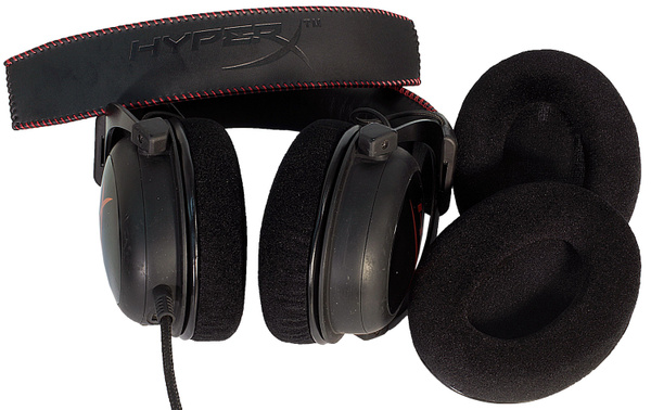 Амбушюры из велюра + оголовье для HyperX Cloud, Cloud II, Core / Core 2 ...