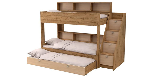 Трехъярусная кровать 4home Golden Kids 10.1x105x184 см - купить по ...