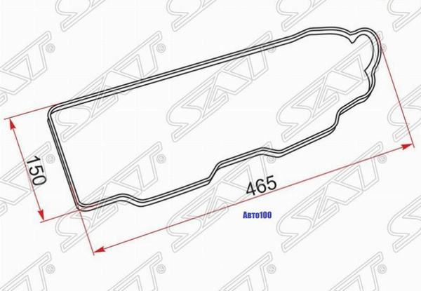 Прокладка клапанной крышки MMC 4G63/4G64 SOHC, HY Starex 2.4 - SAT арт ...
