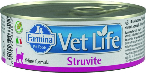 Farmina Vet Life (Фармина Вет Лайф) Struvite Консервы лечебные для ...