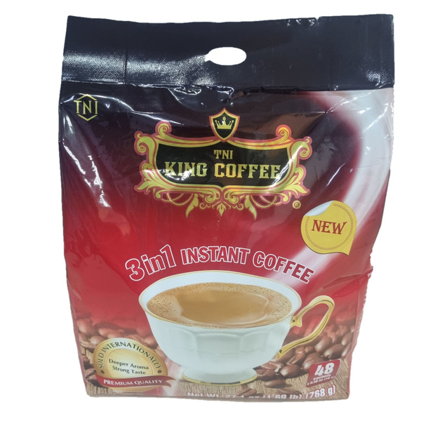 Вьетнамский кофе растворимый King Coffee 3в1 Instant, 48 пакетиков по ...