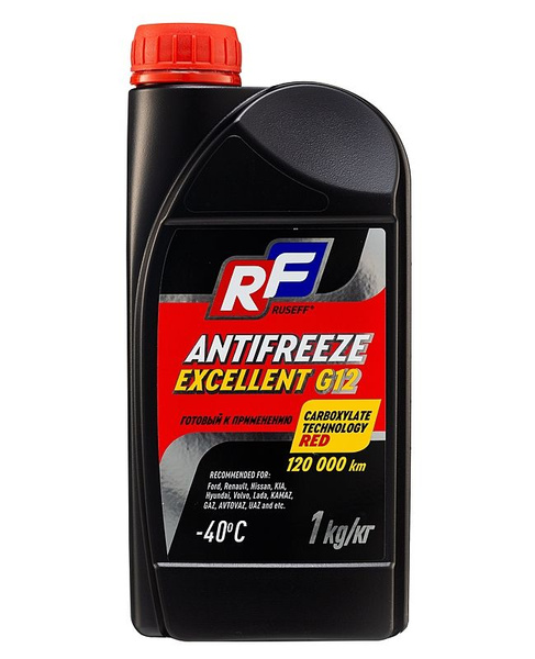 Антифриз Ruseff Excellent G12 1 кг красный 17357N купить по выгодной ...
