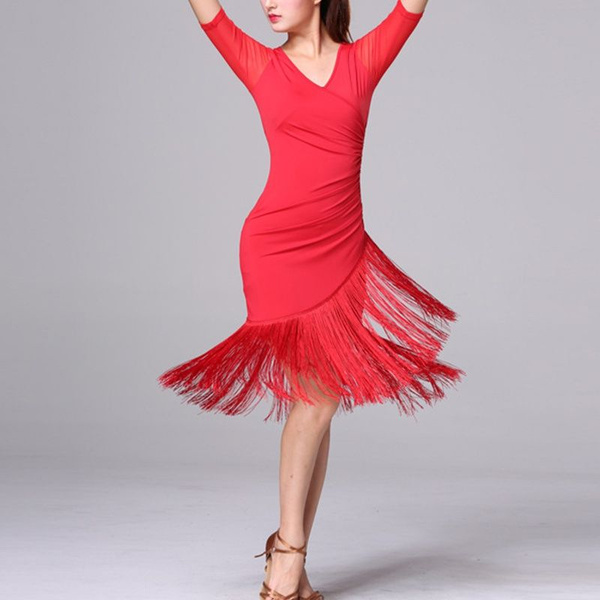 Латинская Одежда, Женское Платье, Сексуальное, Танцевальное Платье ...