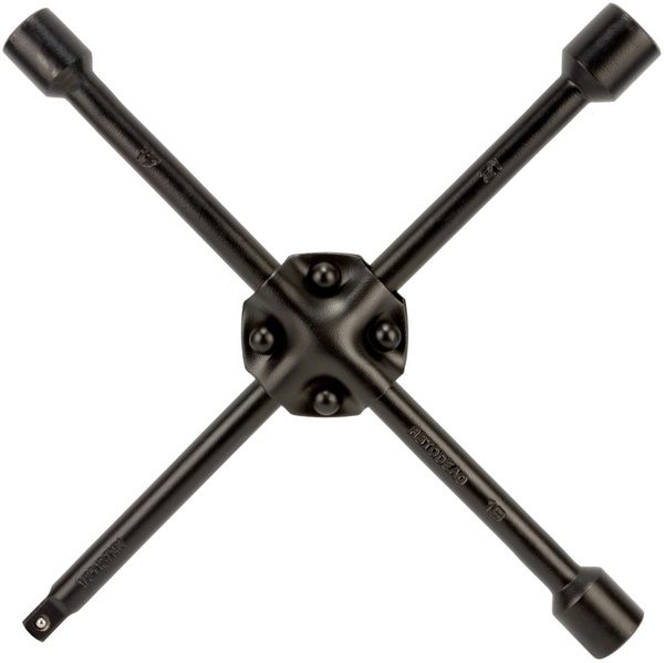 Ключ баллонный крест 17*19*21*22мм усиленный черный лак АвтоДело 30817 ...