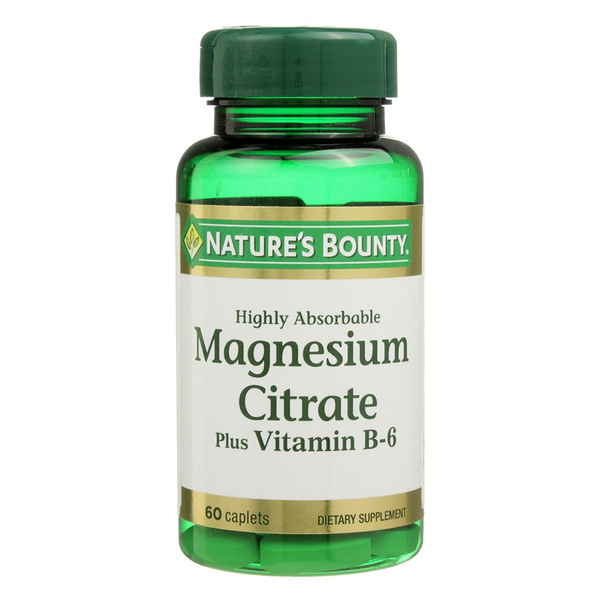 Нэйчес Баунти Цитрат магния с витамином В6 таблетки, 60 шт. - купить с ...