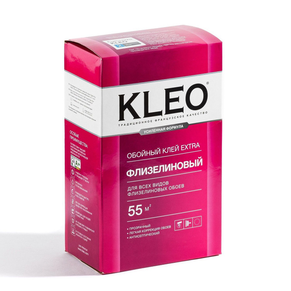 Клей для обоев Kleo КЛЕО ОБОЙНЫЙ КЛЕЙ ЭКСТРА ФЛИЗЕЛИНОВЫЙ, 380 г ...
