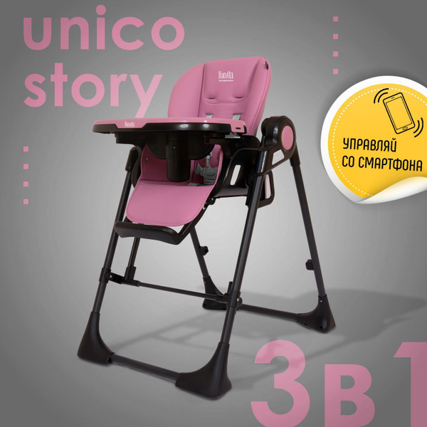 Детский стульчик для кормления 0+ Nuovita Unico Story трансформер 3 в 1 ...