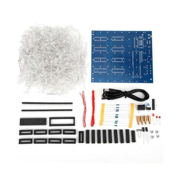 Mini 3D 8 8X8X8 Светодиодные электронные световые кубики DIY Kit ...
