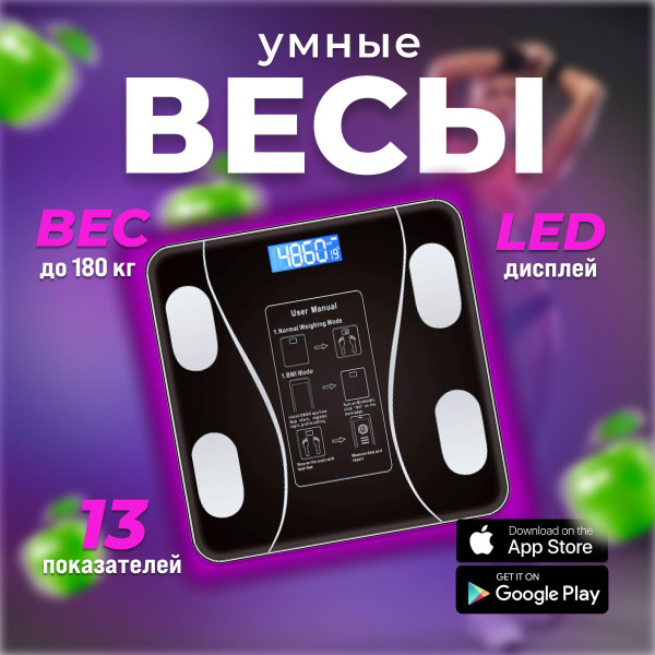Напольные весы FOXRO vesi_napolnie_fx1000, черный купить по низкой цене ...