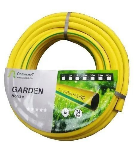 Шланг поливочный GarDen gardennnnn_желтый_3/4", ПВХ (поливинилхлорид ...