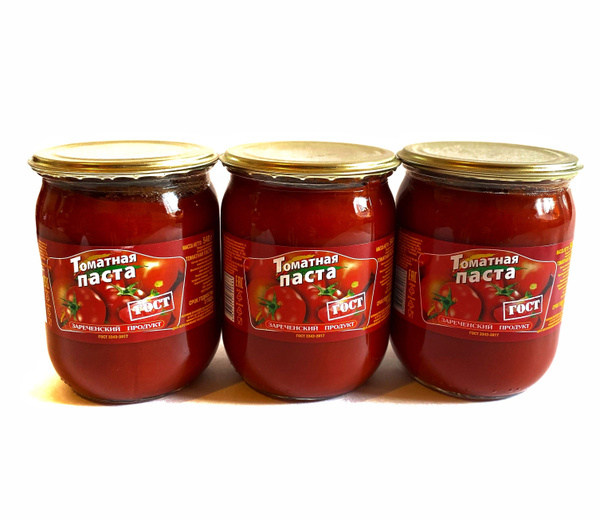 Зареченский продукт Томатная паста 540г. 3шт. - купить с доставкой по ...
