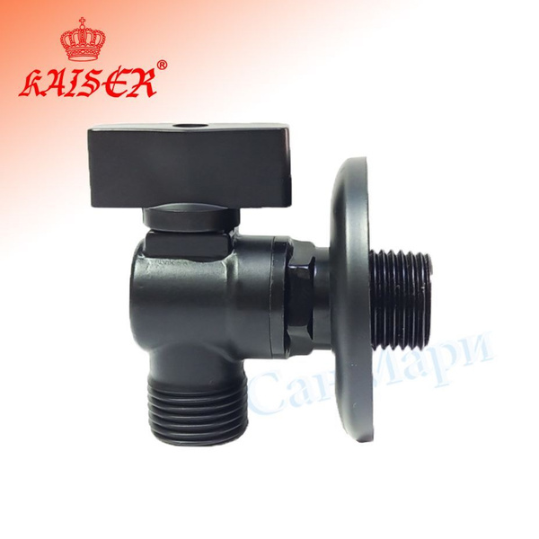 271 Кран KAISER 1/2"х1/2 угловой Black - купить по низкой цене в ...