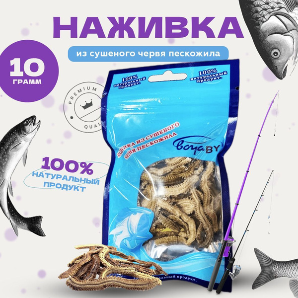 Морской червь нереис 10гр.Наживка из сушеного червя пескожила купить на ...