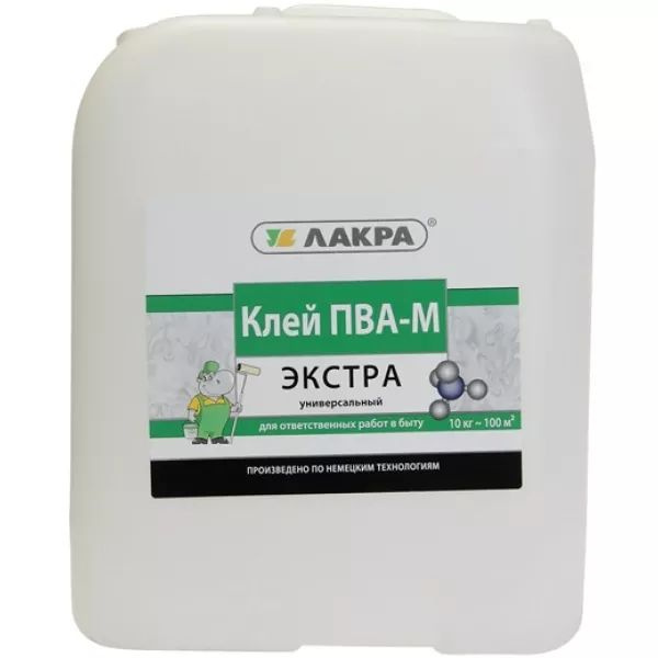 Клей ПВА-М Экстра Лакра (10кг) - купить с доставкой по выгодным ценам в ...