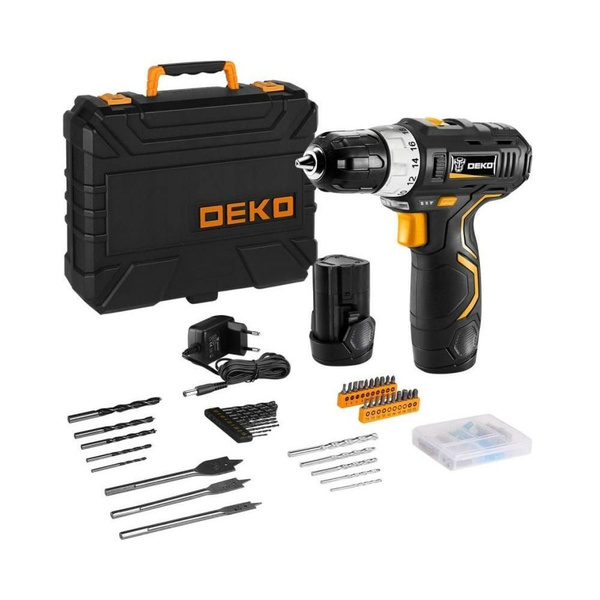 Аккумуляторная дрель-шуруповерт DEKO GCD12DU3 SET5 Li-Ion в кейсе ...