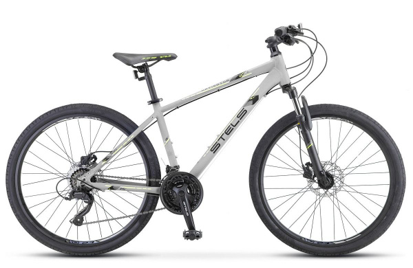 Велосипед 26" STELS Navigator-590 D Серый/салатовы - купить по выгодной ...