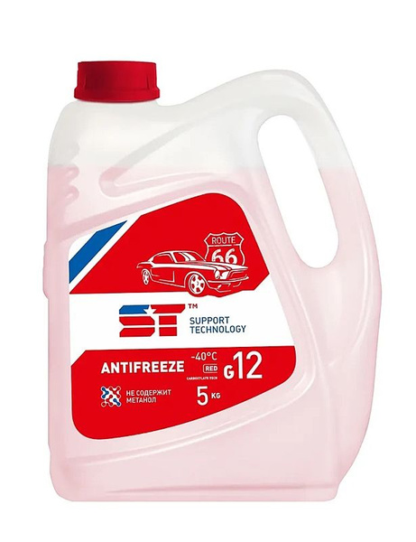 Антифриз SUPPORT TECHNOLOGY ST G12 5 кг красный купить по выгодной цене ...