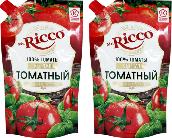 Кетчуп томатный Mr.Ricco Pomodoro Speciale, 2 уп по 350 г - купить с ...