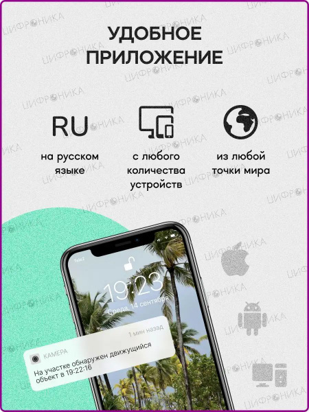 Камера видеонаблюдения Цифроника уличная wifi для дома 1920×1080 Full ...