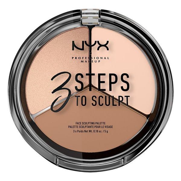 Скульптор NYX Professional Makeup 3 Steps To Sculpt Палетка для ...