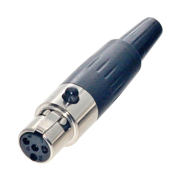 Разъем на микрофонный кабель mini XLR, 4-pin, "мама", 2 шт - купить с ...