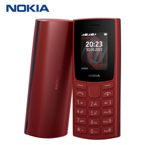 Мобильный телефон Nokia 105 2G 2023, красный - купить по выгодной цене ...